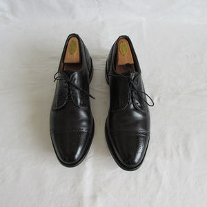 Allen Edmonds Sanford Black Derby Captoe 11D